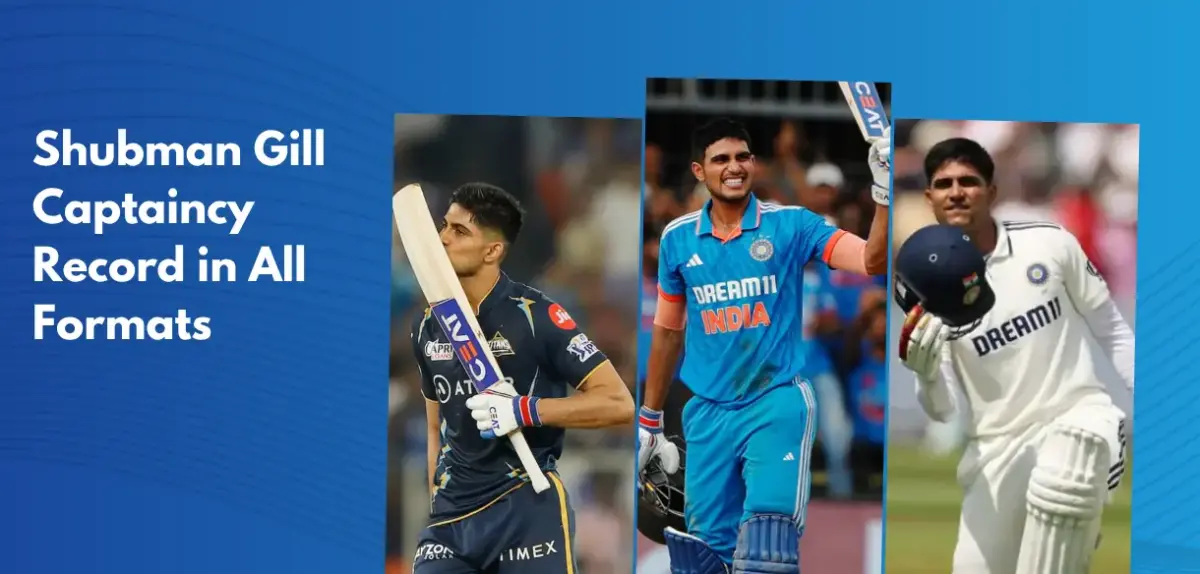 Shubman Gill captaincy record