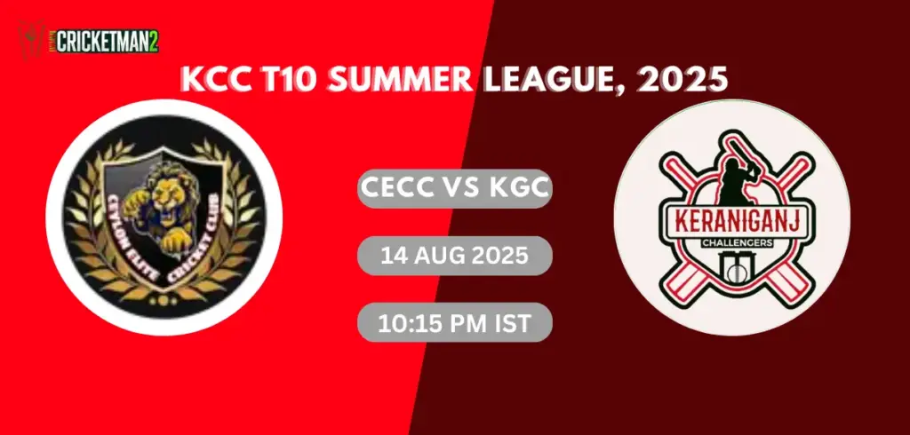CECC vs KGC Match 26 Dream11 Team Prediction, KCC T20 Summer League 2025: Fantasy Cricket Tips, Captain & Vice-Captain Choices, Playing XI & Live Updates