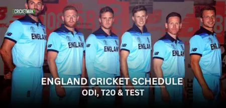 England Cricket Schedule 2025-26: Upcoming Next Match, Home Fixtures & ICC Events