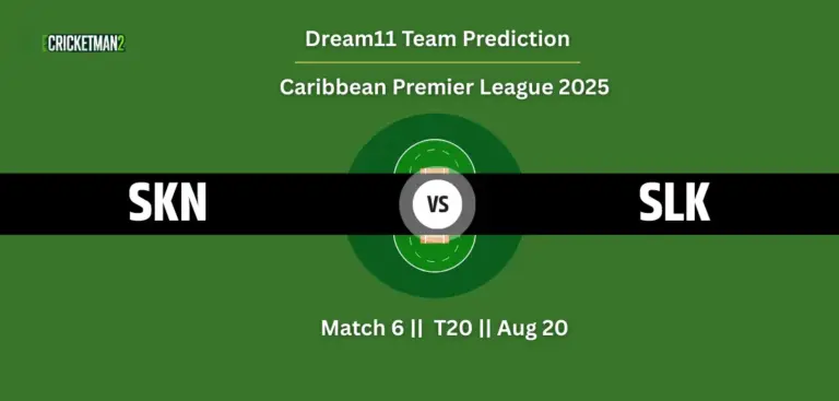 SKN vs SLK Match 6 Dream11 Team Prediction, Caribbean Premier League 2025: Fantasy Cricket Tips, Captain & Vice-Captain Choices, Playing XI & Live Updates