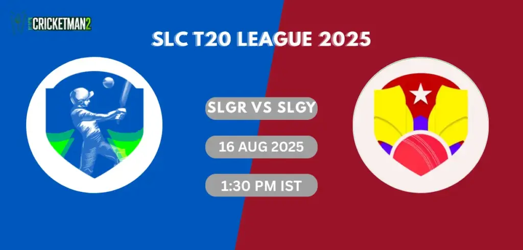 SLGR vs SLGY Match 7 Dream11 Team Prediction, SLC T20 League 2025: Fantasy Cricket Tips, Captain & Vice-Captain Choices, Playing XI & Live Updates