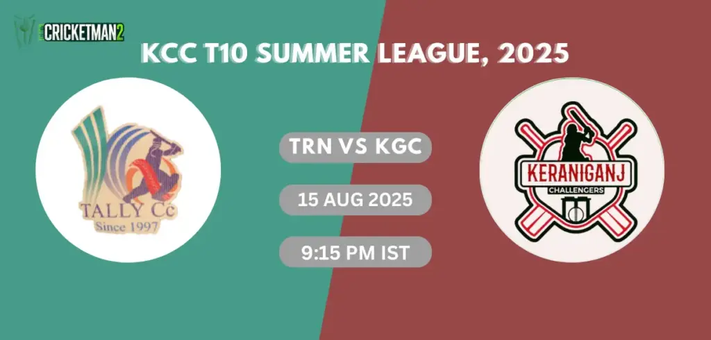 TRN vs KGC Match 28 Dream11 Team Prediction, KCC T10 Summer League 2025: Fantasy Cricket Tips, Captain & Vice-Captain Choices, Playing XI & Live Updates