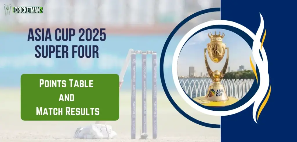 Asia Cup 2025 Super 4 Points Table