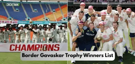Border Gavaskar Trophy Winners List & Records (1996–2025) Border Gavaskar Trophy Winners List