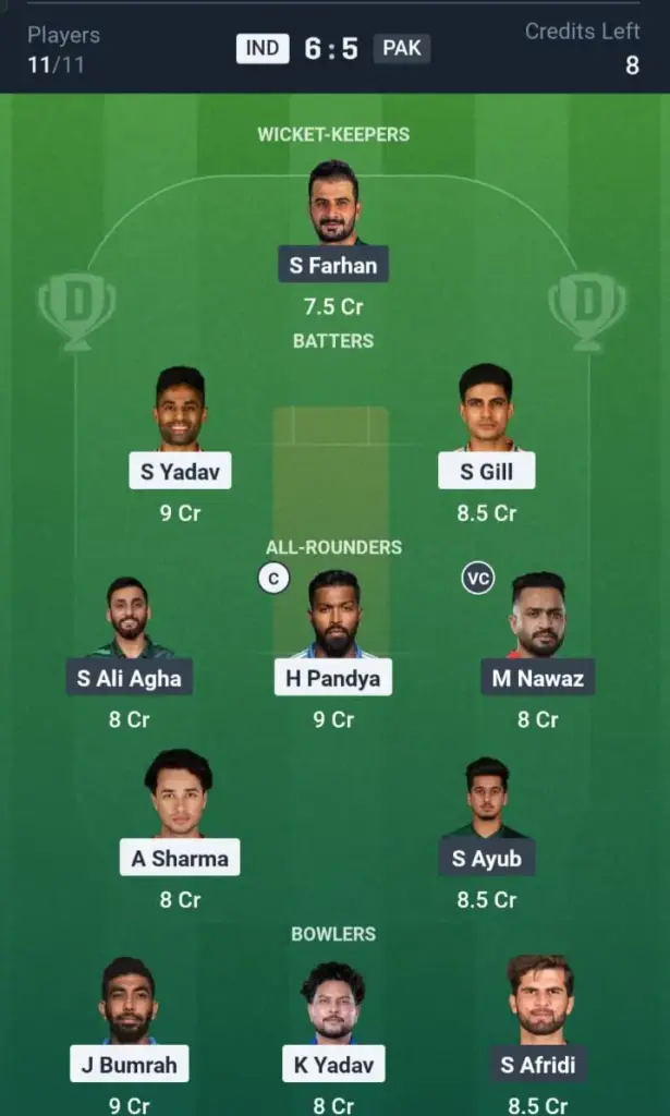 IND VS PAK Small League Team 