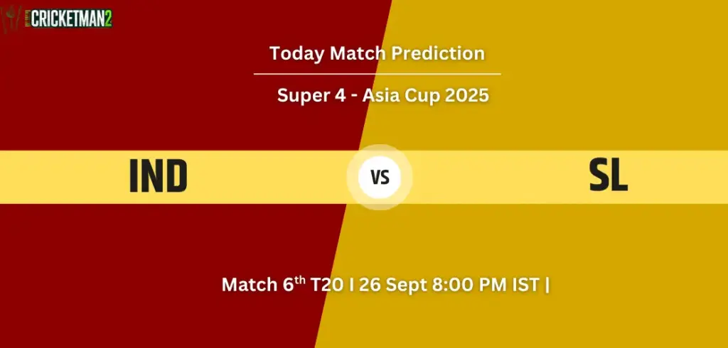 IND vs SL Match Prediction