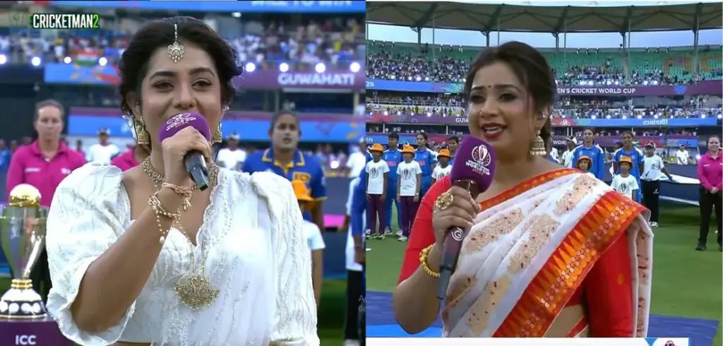 Nuwandha Senarathne sings Sri Lanka Matha with Shreya Ghoshal