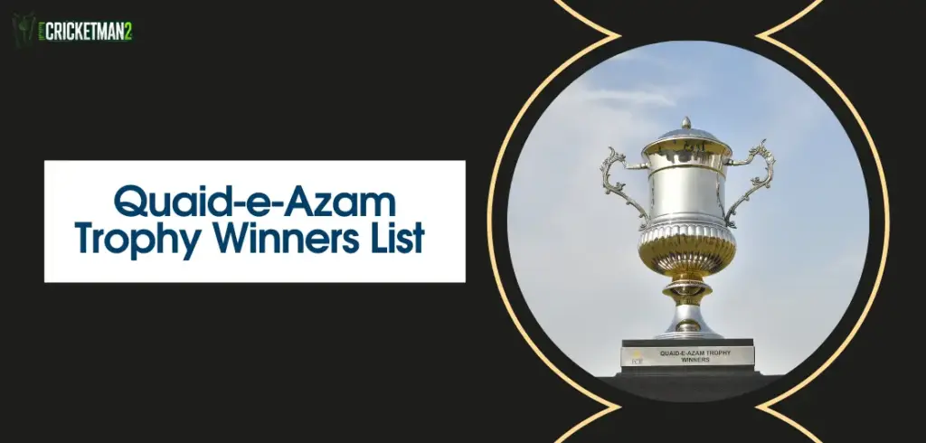 Quaid-e-Azam Trophy Winners List
