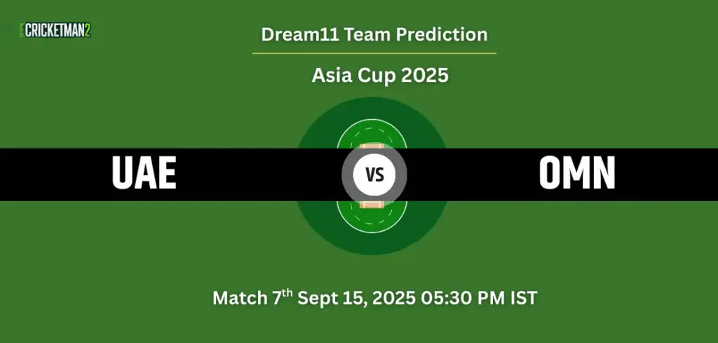 UAE vs OMN Dream11 Prediction