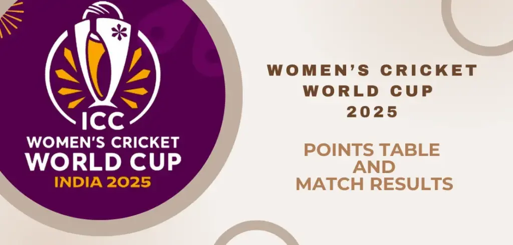Women’s Cricket World Cup 2025 points table