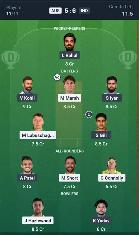 AUS VS IND Small League Team