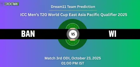 BAN vs WI Dream11 Prediction