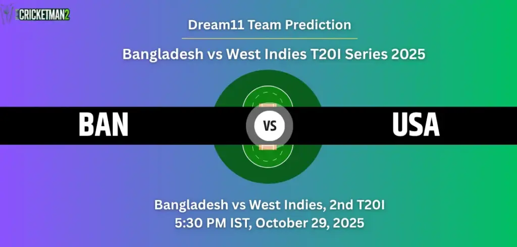 BAN vs WI Dream11 Prediction