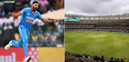Mohammed Siraj Stats at Perth Stadium