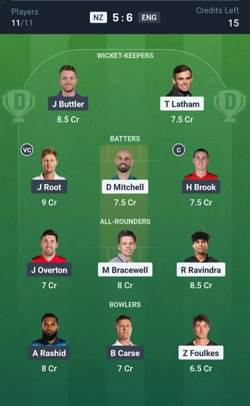 NZ VS ENG Small League Team