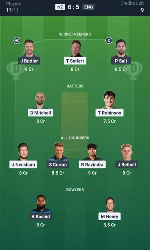 NZ vs ENG Small League Team
