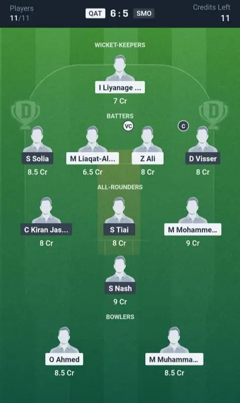 QAT vs SMO Small League Team