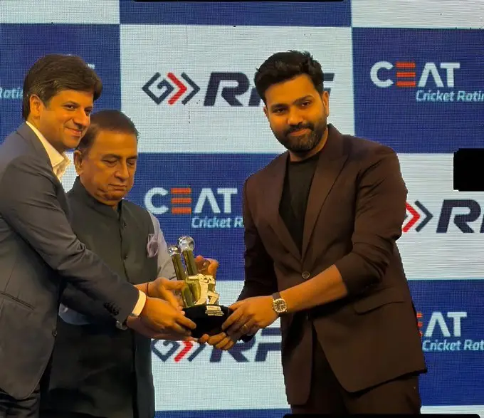Rohit Sharma after weight loss at the CEAT awards
