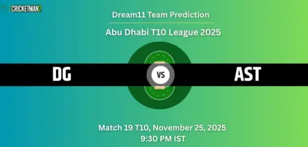 DG VS AST Dream11 Team Prediction Match 19, Aspin Stallions tour of Deccan Gladiators 2025: Fantasy Cricket Tips, Captain & Vice-Captain Choices, Playing XI & Live Updates 