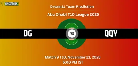 DG vs QQY Dream11 Prediction Today Match 9: Fantasy Cricket Tips, Captain & Vice-Captain Choices, Playing XI – Quetta Qavalry tour of Deccan Gladiators 2025 DG vs QQY Dream11 Prediction