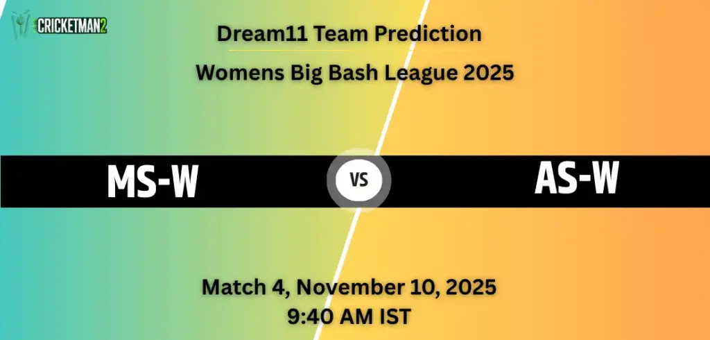 MS-W vs AS-W Dream11 prediction