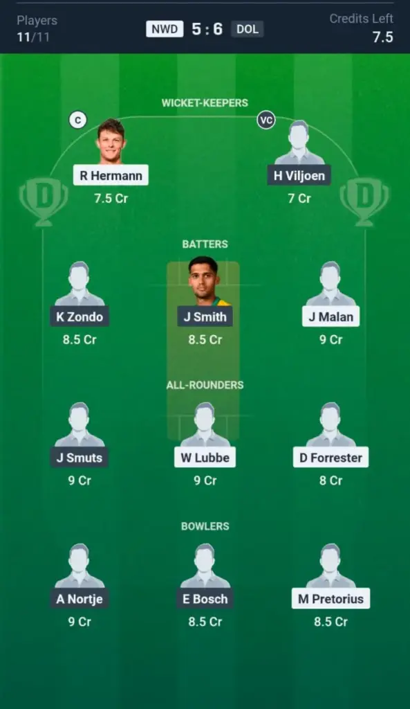 NWD VS DOL Grand League Team