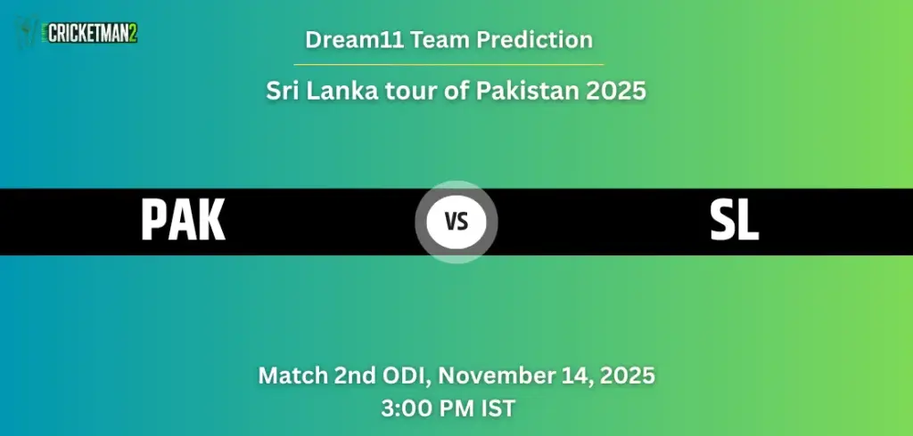 PAK vs SL Dream11 Prediction Today 2nd ODI Match: Fantasy Cricket Tips, Captain & Vice-Captain Choices, Playing XI – Sri Lanka tour of Pakistan 2025 PAK vs SL Dream11 Prediction