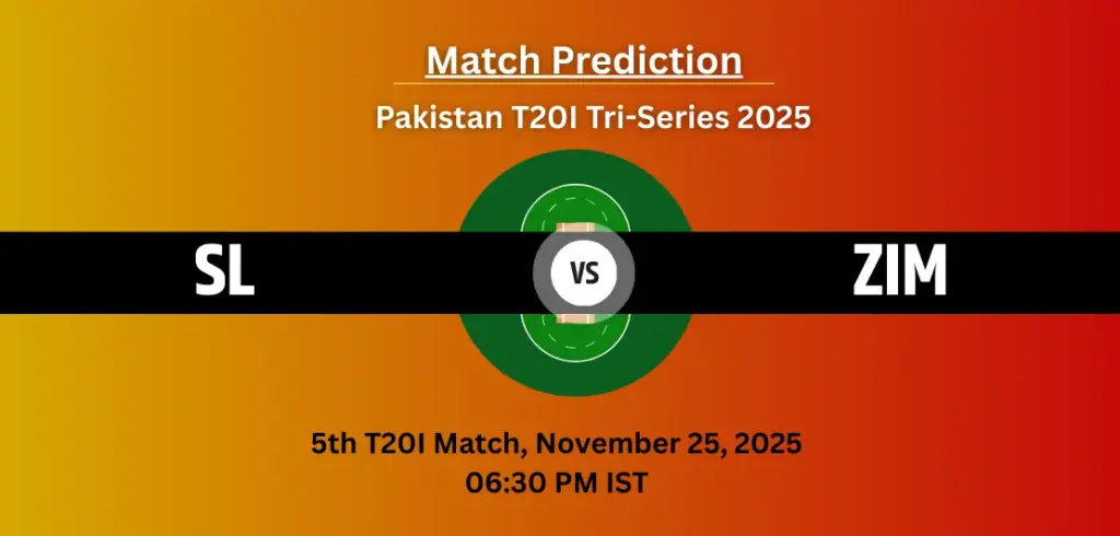 SL VS ZIM Dream11 Prediction 5th T20I, Pakistan T20I Tri-Series 2025: Fantasy Cricket Tips, Captain & Vice-Captain Choices, Playing XI & Live Updates 