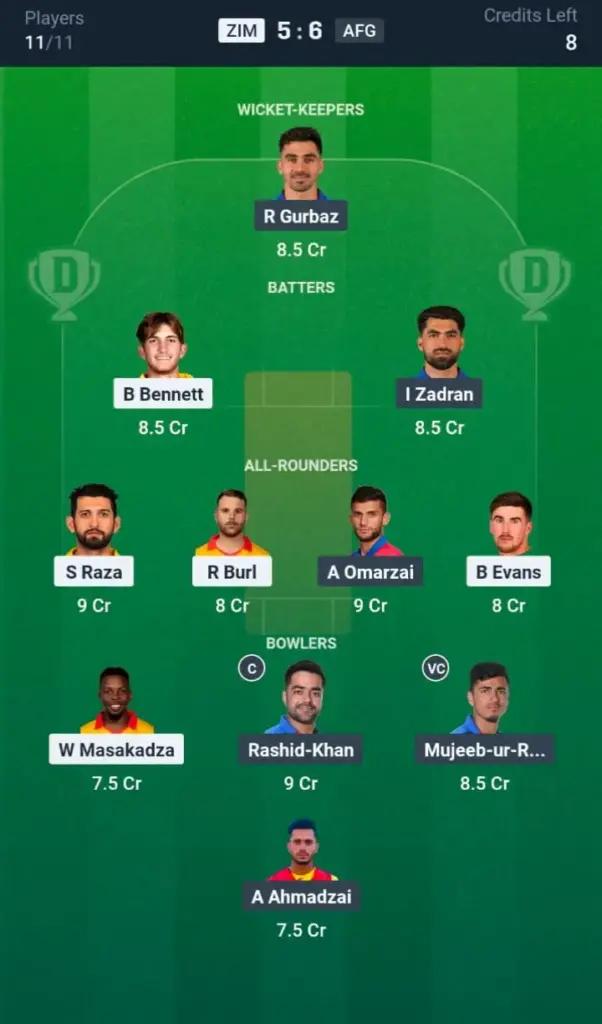 ZIM VS AFG Small League Team 