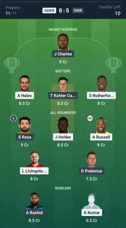 ADKR VS SWR Grand League Team 