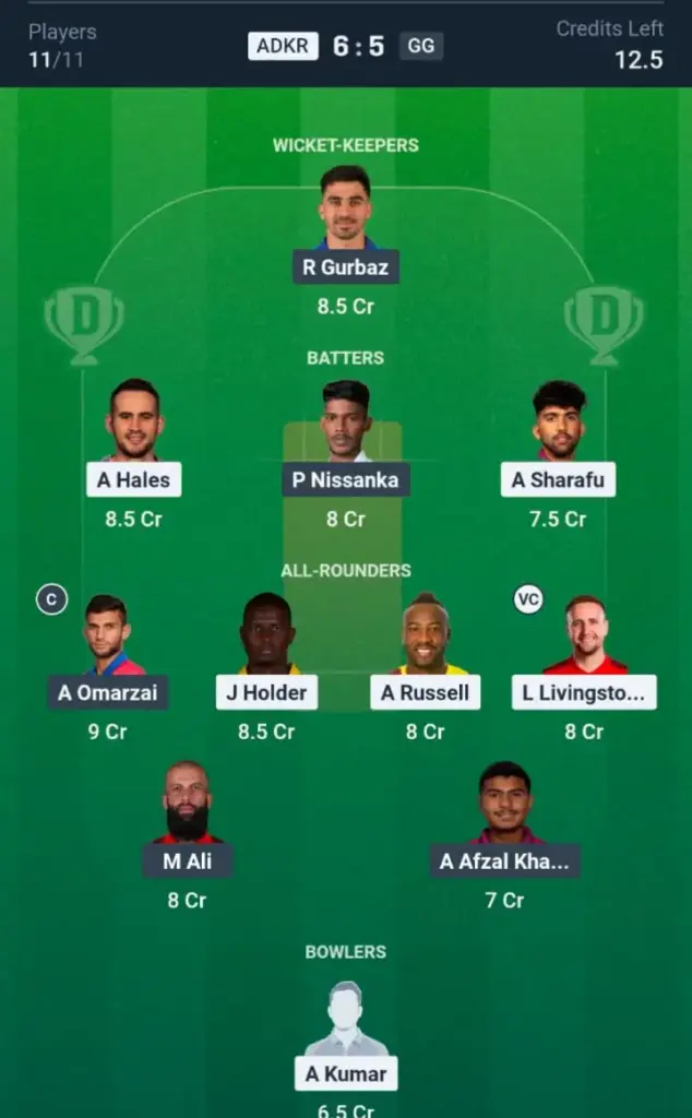 ADKR VS GG Small League Team 