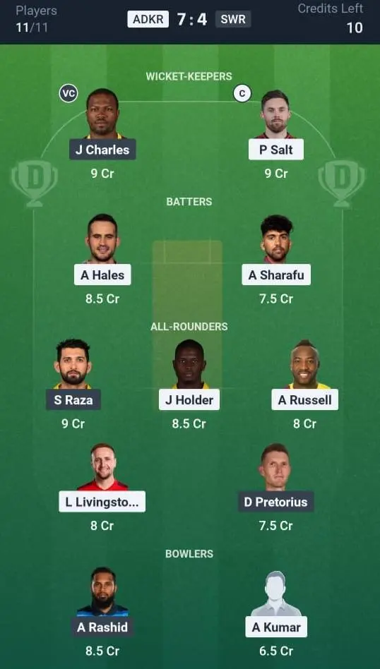 ADKR VS SWR Small League Team 