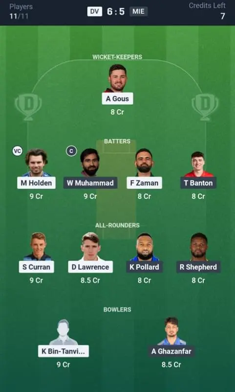 DV VS MIE Small League Team 