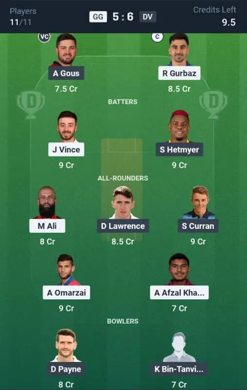 GG VS DV Small League Team 