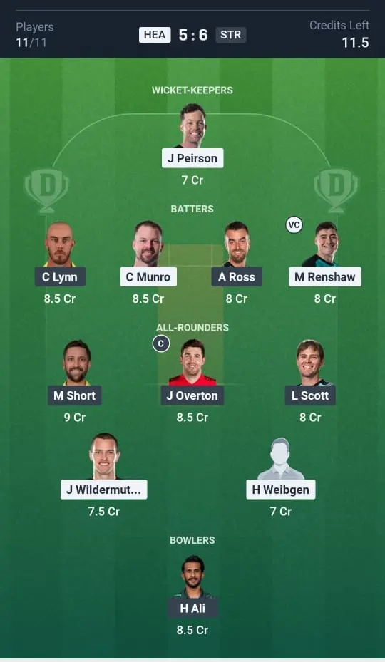 HEA vs STR Small League Team