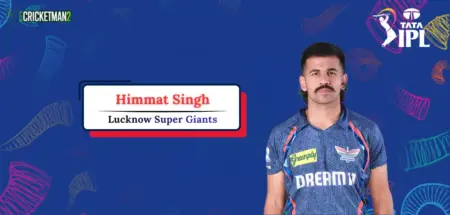 Himmat Singh IPL 2026 Price, Team, Career Stats, Records & Full Profile Himmat Singh IPL Career