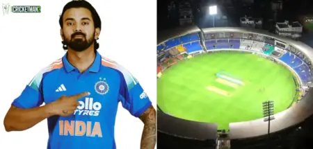 KL Rahul at Visakhapatnam Cricket Stadium