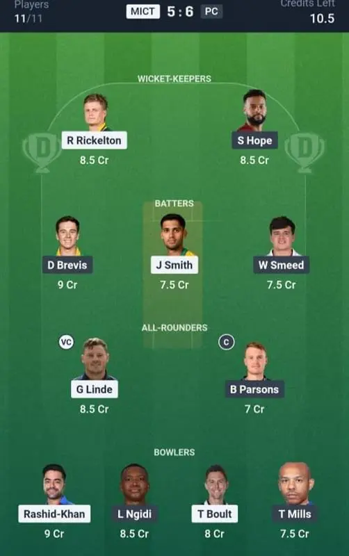 MICT VS PC Small League Team