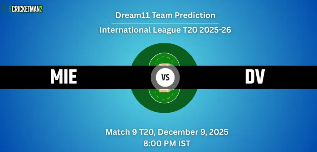 MIE vs DV Dream11 Prediction