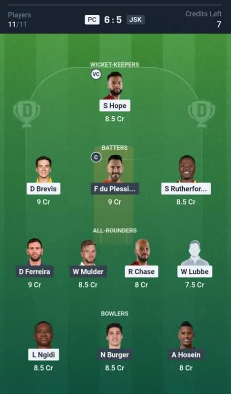 PC vs JSK Small League Team 