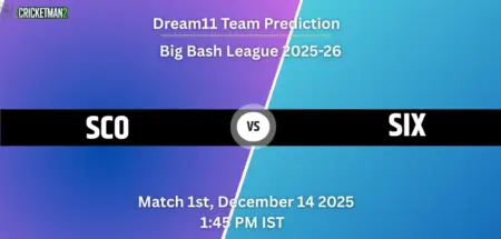 SCO vs SIX Dream11 Prediction Today Match 5: Fantasy Cricket Tips, Captain & Vice-Captain Choices, Playing XI – Big Bash League 2025-26 SCO vs SIX Dream11 Prediction