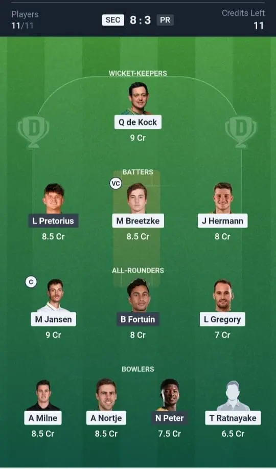 SEC VS PR Grand League Team 