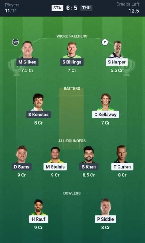 STA VS THU Small League Team 