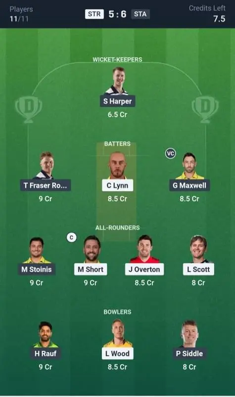 STR VS STA Small League Team