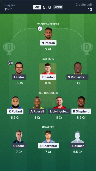 MIE vs ADKR Small League Team