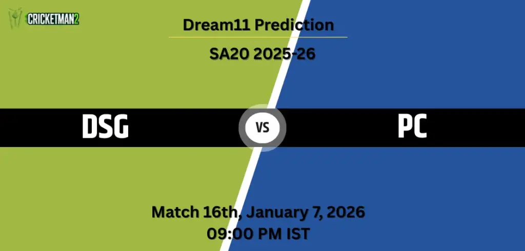 DSG vs PC Dream11 Prediction