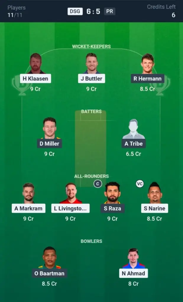 DSG vs PR Grand League Team