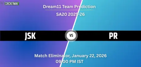 JSK VS PR Match Eliminator, Dream11 Team Prediction, SA20 2025-26: Fantasy Cricket Tips, Captain & Vice-Captain Choices, Playing XI & Live Updates 