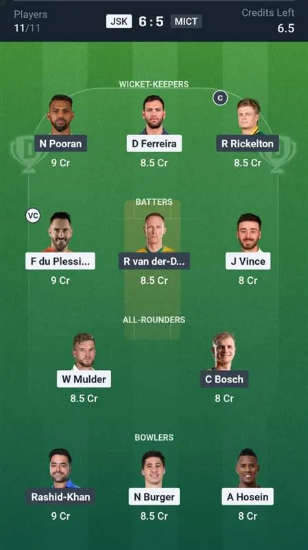 JSK vs MICT Small League Team