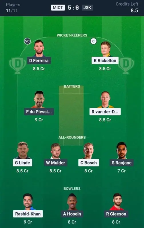 MICT VS JSK Grand League Team 